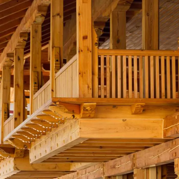 balcon en bois