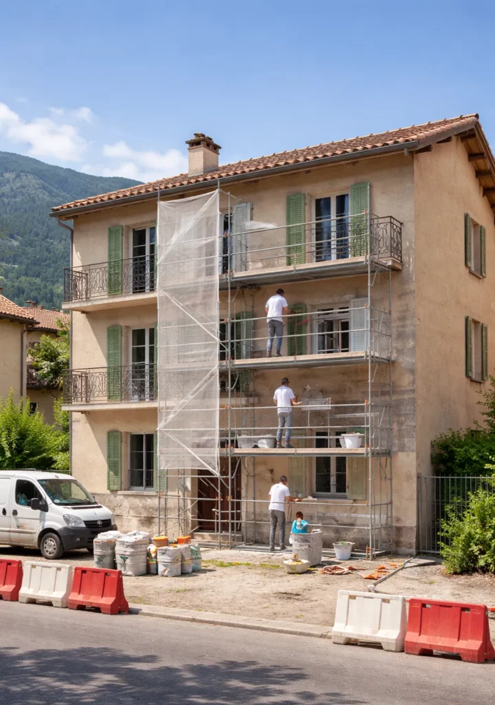 Ravalement de façade à Guillestre