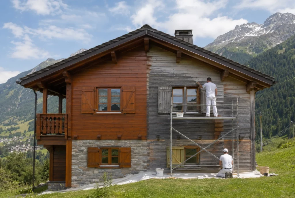 Peinture de chalet