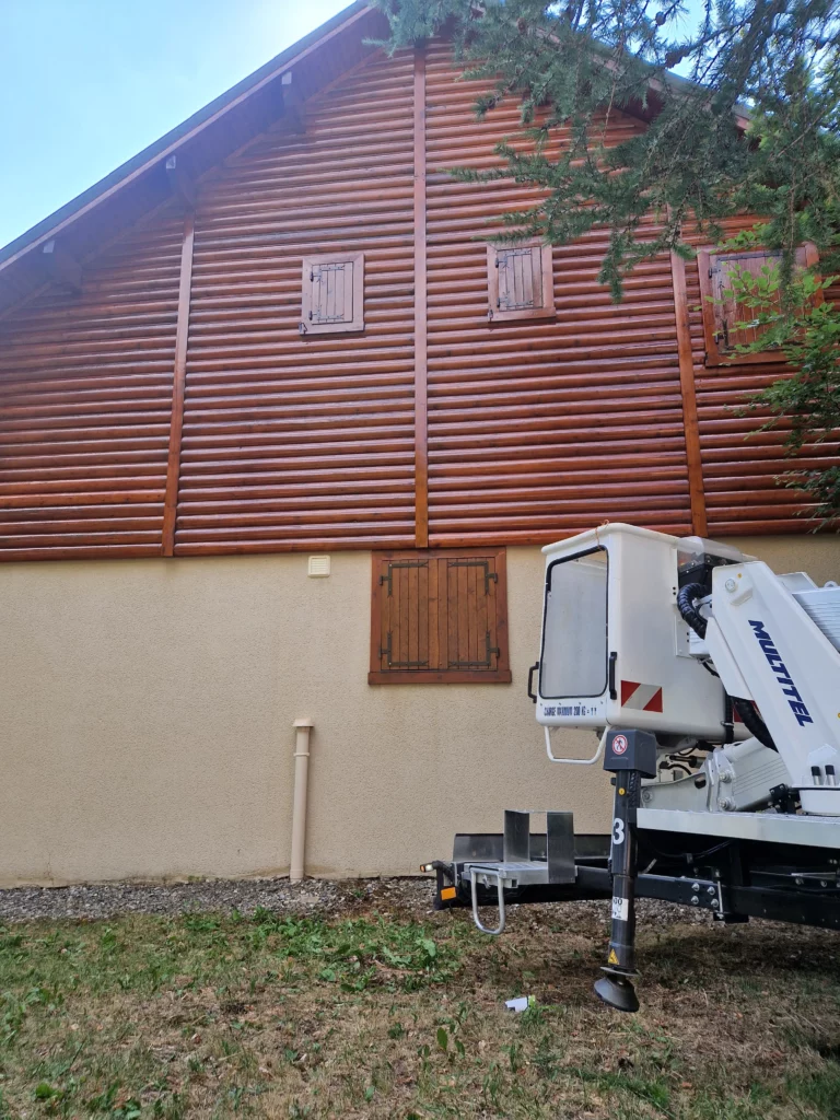 Rénovation de chalet bois extérieur à Auron